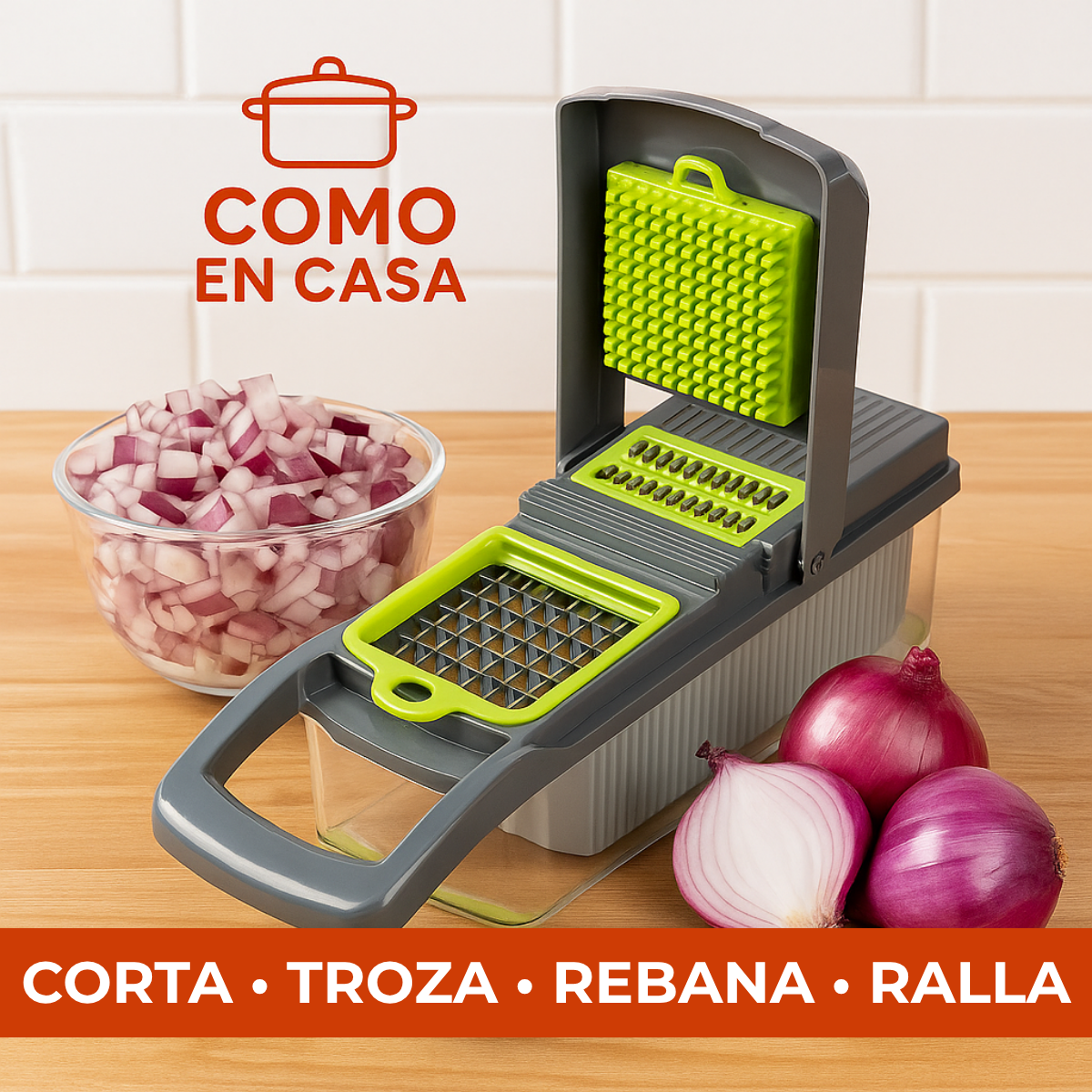 Cortador de verduras multifuncional 16 en 1