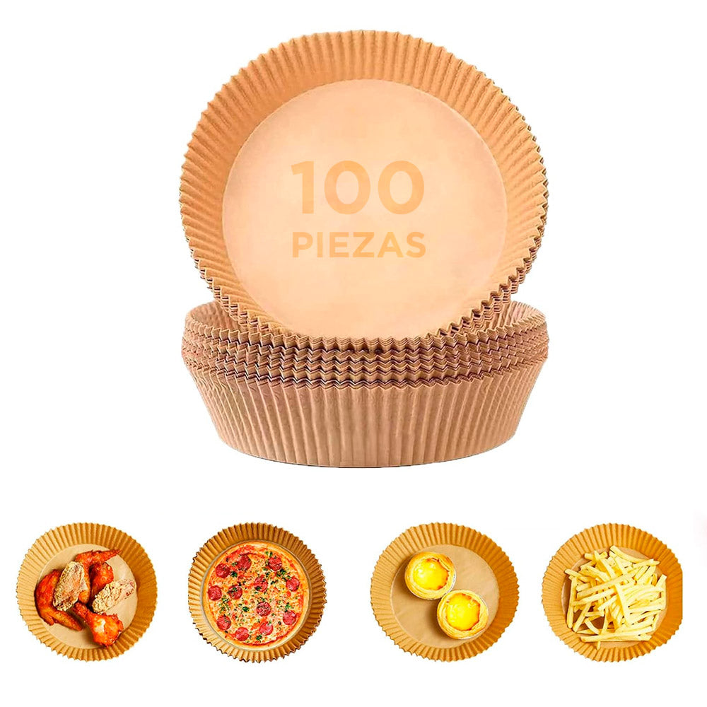 100 Moldes Descartables de Air Fryer
