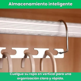 Pack de 5 organizadores de perchas | Super eficiente