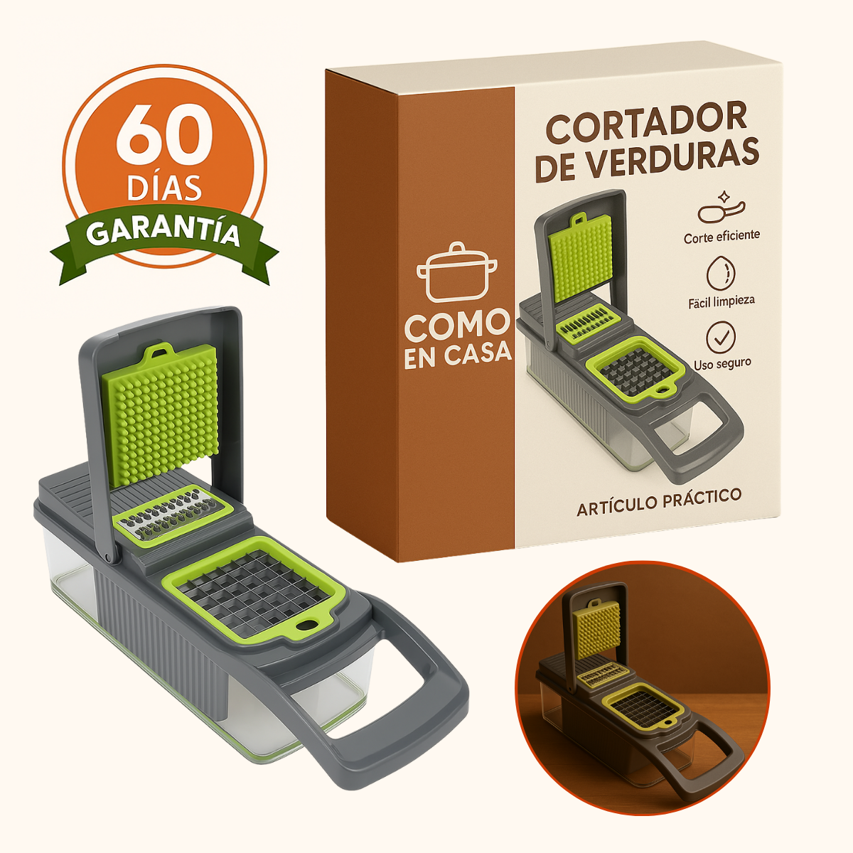 Cortador de verduras multifuncional 16 en 1