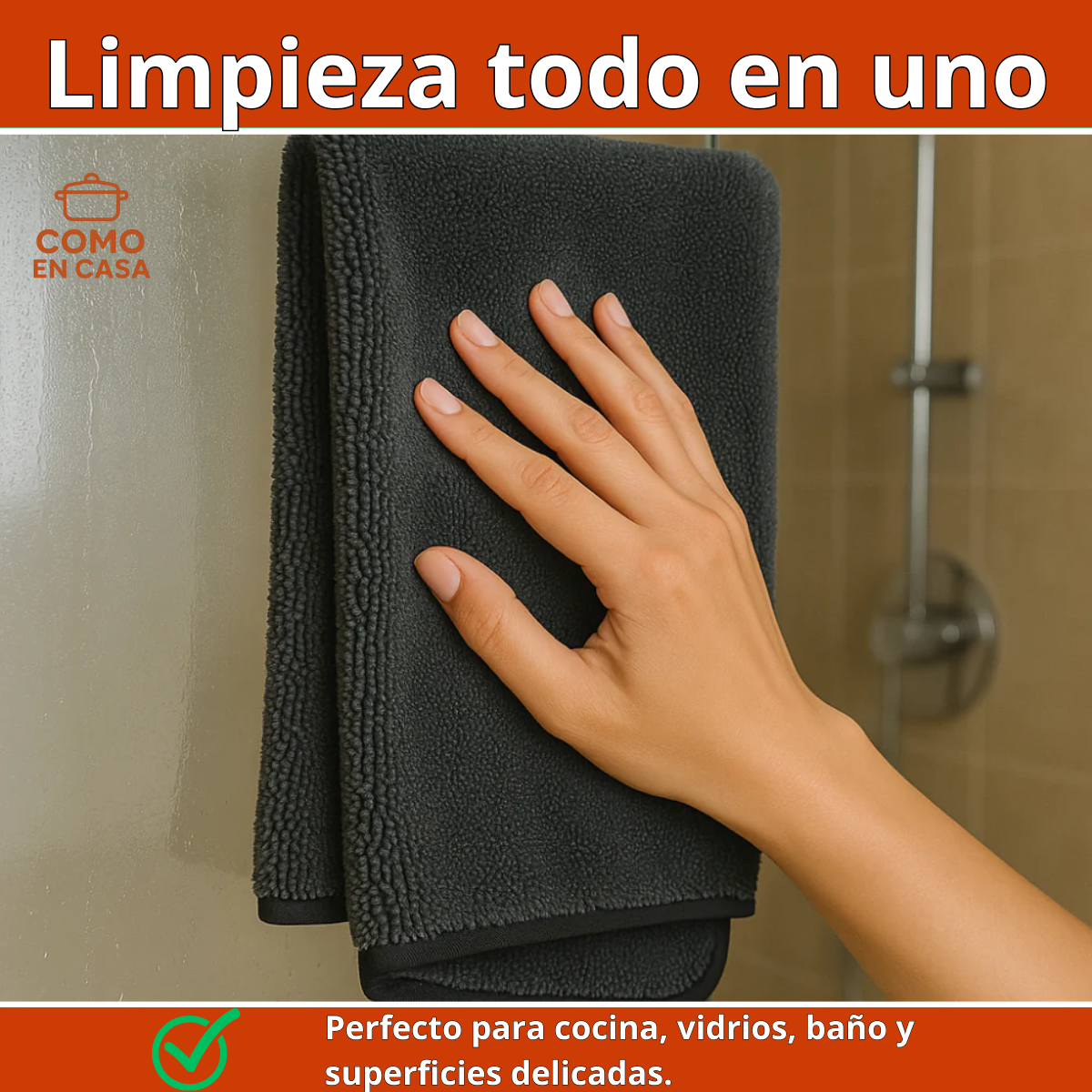 MaxiClean – Paño de microfibra antibacterial ultraabsorbente
